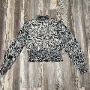 Cropped zebra Mi Ami top